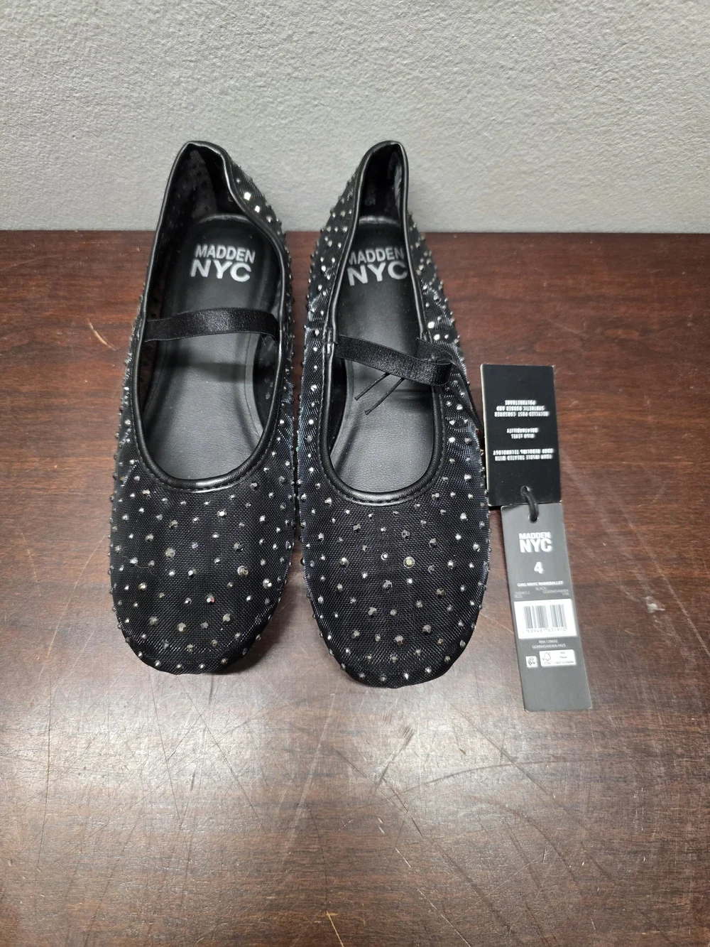 Madden NYC Black Studded Mary Jane Girls' Dress Shoes